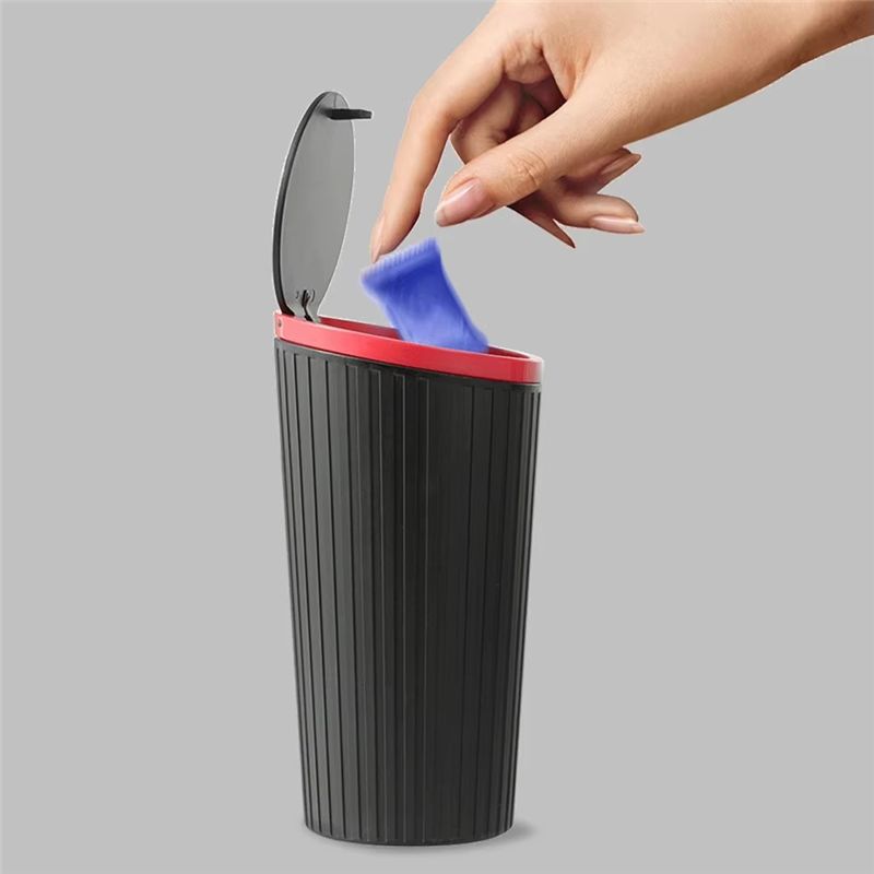 A60E-プレス式車用ゴミ箱 蓋付き、車用カップホルダー用防 - Waterproof Car Trash Can With Lid のレビューと価格