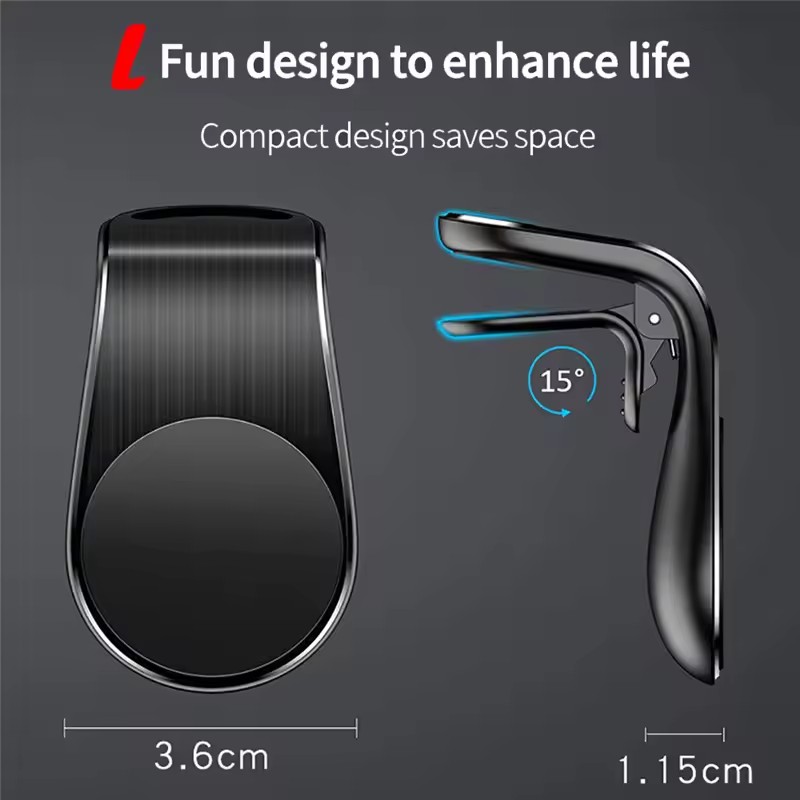 磁力式カーフォンホルダー、汎用エアコン吹き出し口取り付け型、 - Magnetic Phone Holder For Car Vent のレビューと価格