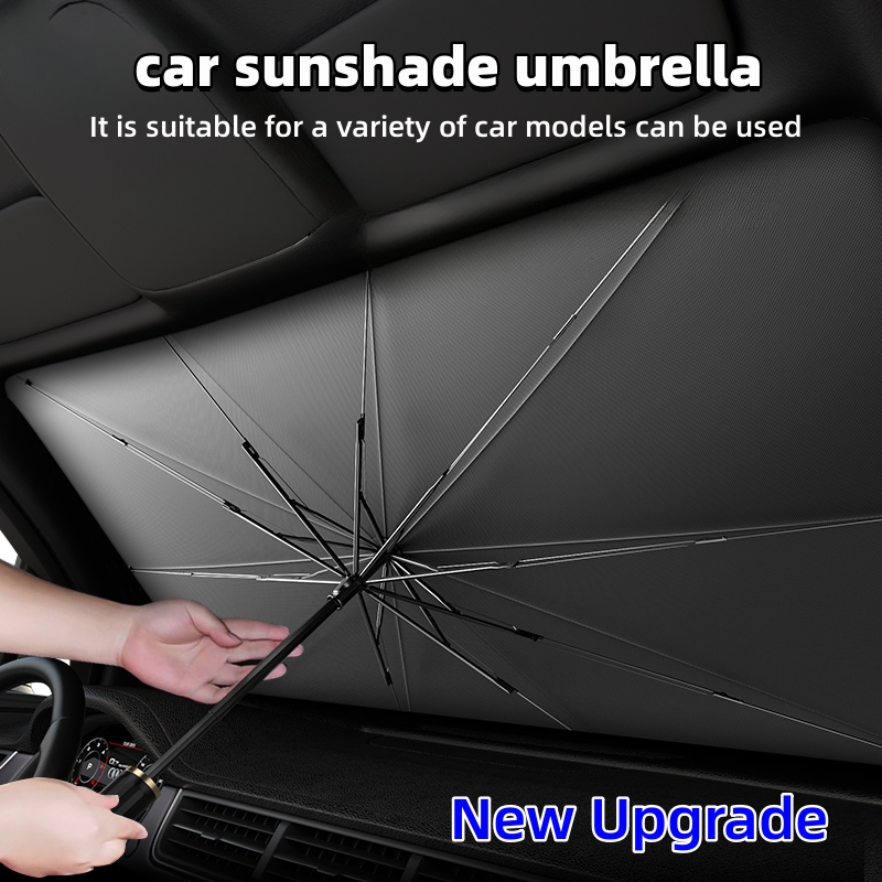 車のフロントガラス用サンシェード傘、折りたたみ式、断熱、夏用 - Car Sunshade Windshield Umbrella Foldable のレビューと価格