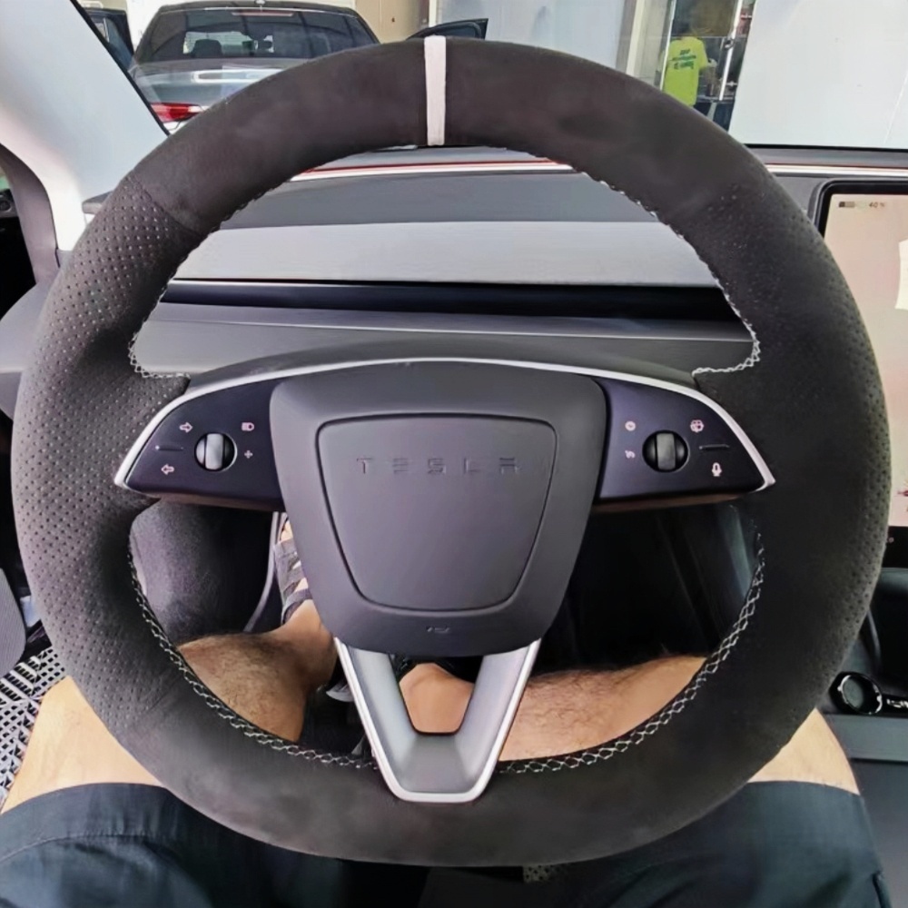 カスタムカーステアリングホイールカバー,滑り止めソフトスエー - Car Steering Wheel Cover Anti Slip Breathable のレビューと価格