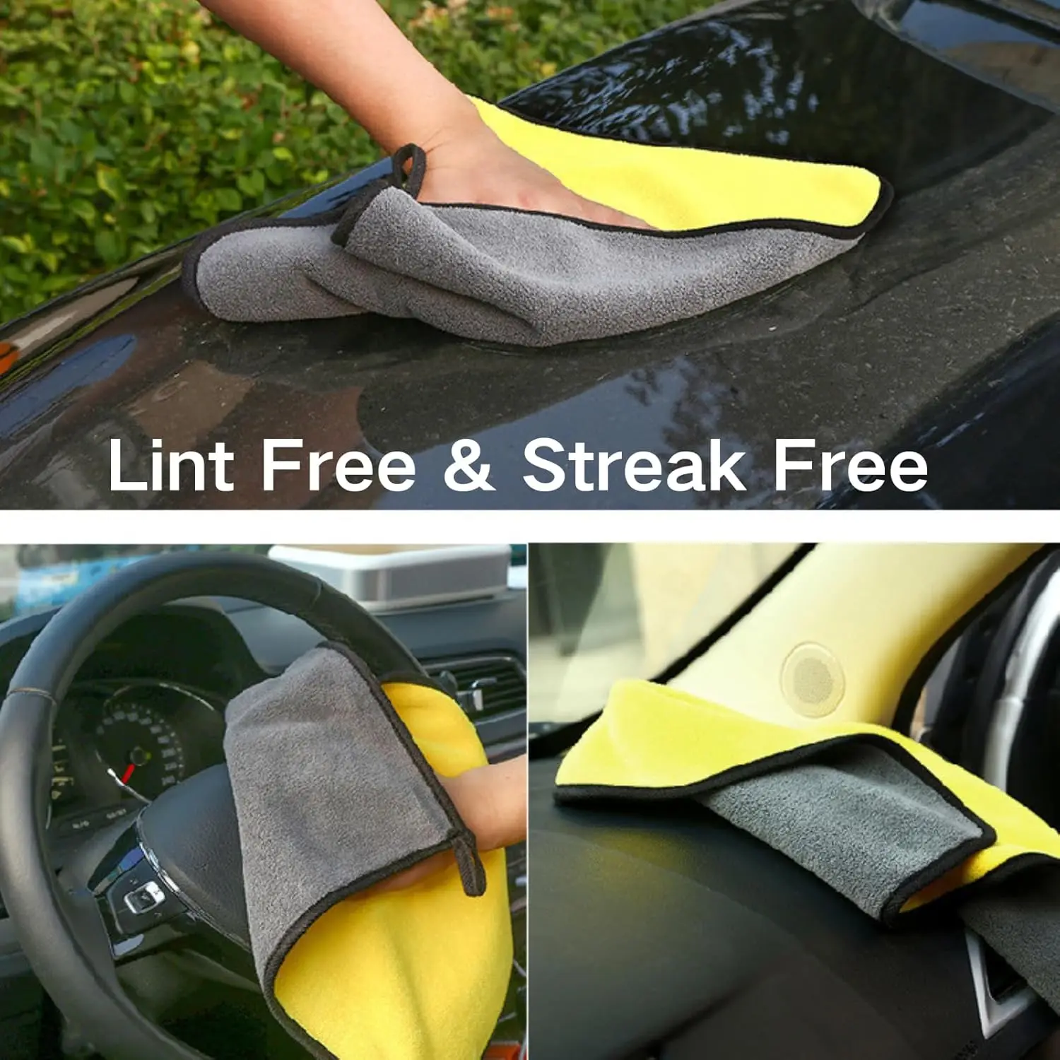 卸売 車用クリーニングタオル 厚手 マイクロファイバー ソフ - Microfiber Car Drying Towel Super Absorbent のレビューと価格
