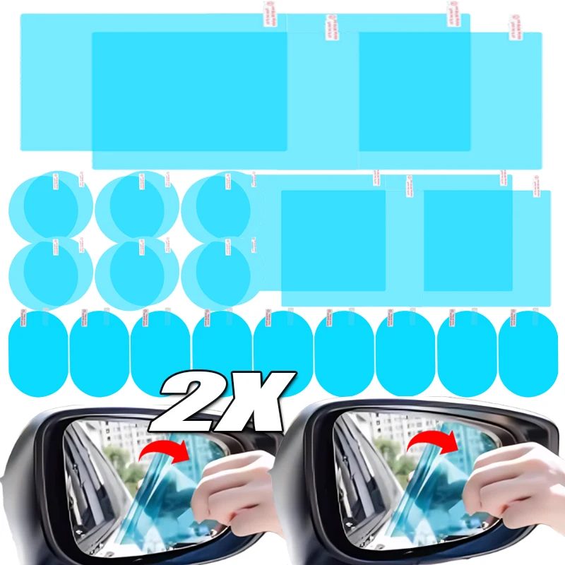 車のバックミラー保護フィルム防曇グレア防雨防水ミラーフィルム - Anti Glare Car Rearview Mirror Film のレビューと価格