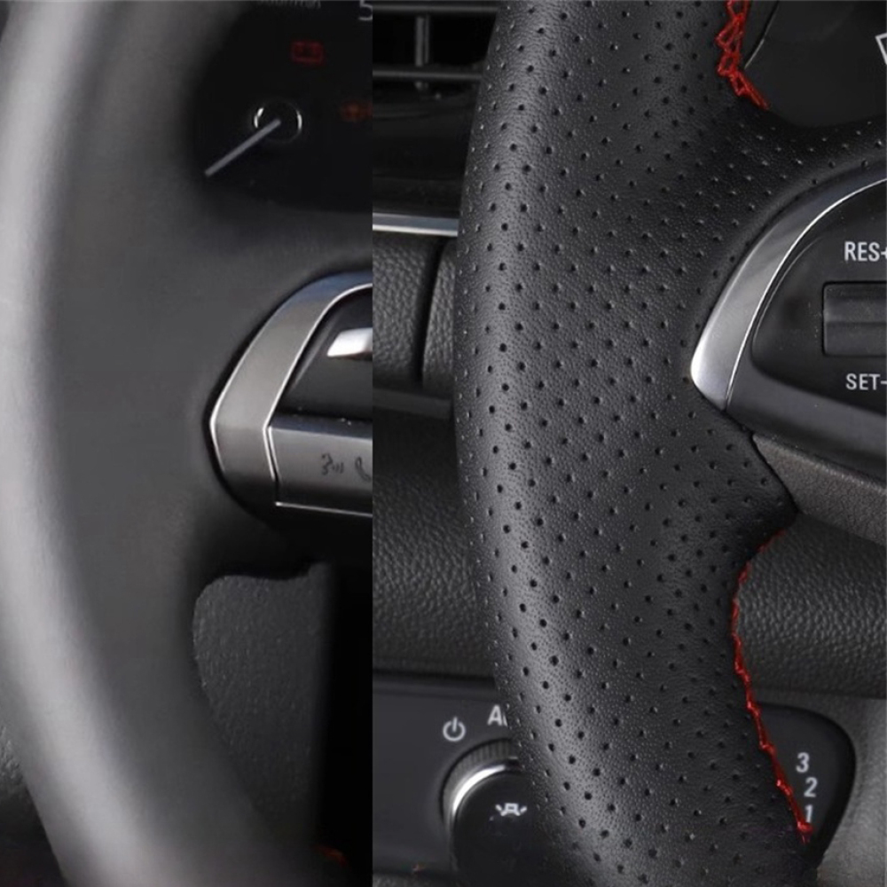 プジョー208,プジョー2008用,マイクロファイバー,室内 - Car Steering Wheel Cover Anti Slip Breathable のレビューと価格