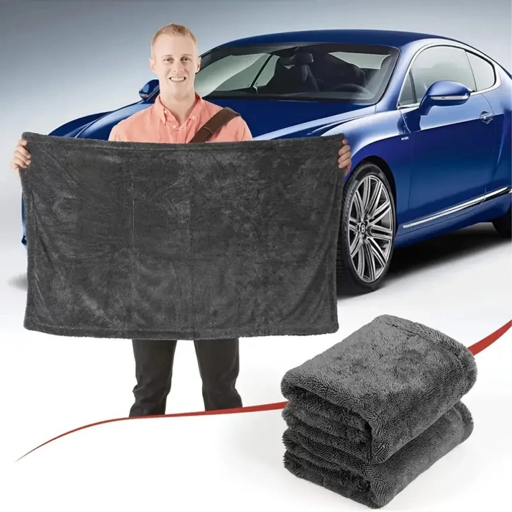 特大ダークグレー車用マイクロファイバータオル強力吸水高効率ク - Microfiber Car Drying Towel Super Absorbent のレビューと価格