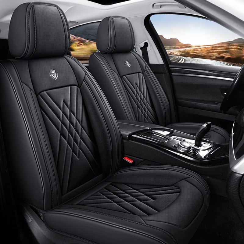 新型ナッパレザーカーシートカバー フルセット 5席 オールシ - Leather Car Seat Covers Full Set Universal のレビューと価格