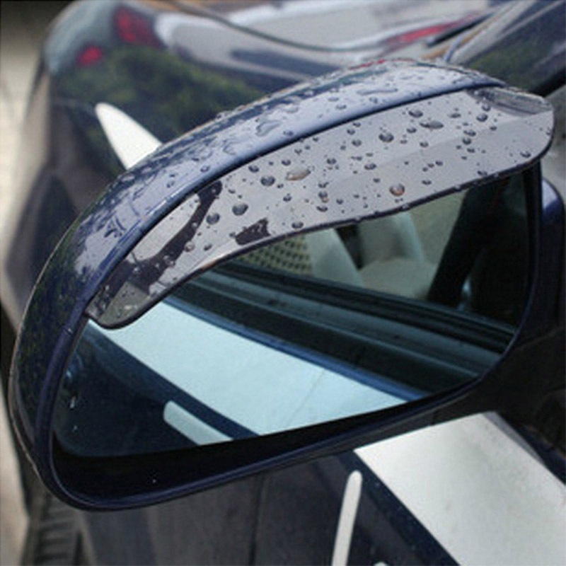 2 個車のバックミラーレインシールドレイン眉毛レインカバーユ - Anti Glare Car Rearview Mirror Film のレビューと価格