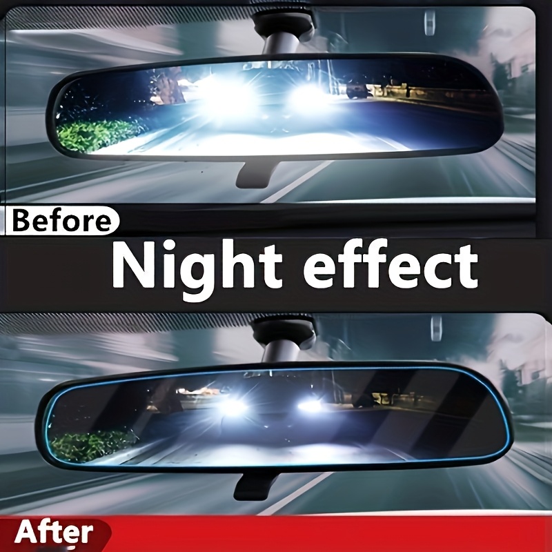 アンチグレア車内ミラーフィルムバックミラー防曇フィルム自動夜 - Anti Glare Car Rearview Mirror Film のレビューと価格