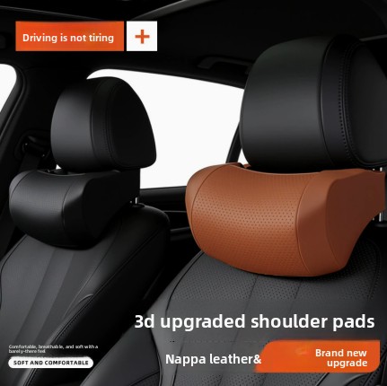 メモリーフォーム製車用ネックピロー PUレザー製車用ヘッドレ - Memory Foam Car Neck Pillow Lumbar Support のレビューと価格