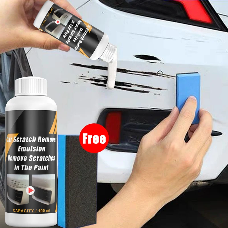 車のスクラッチリムーバーペイントケアツール自動スワールリムー - Car Scratch Repair Polishing Wax Paste のレビューと価格