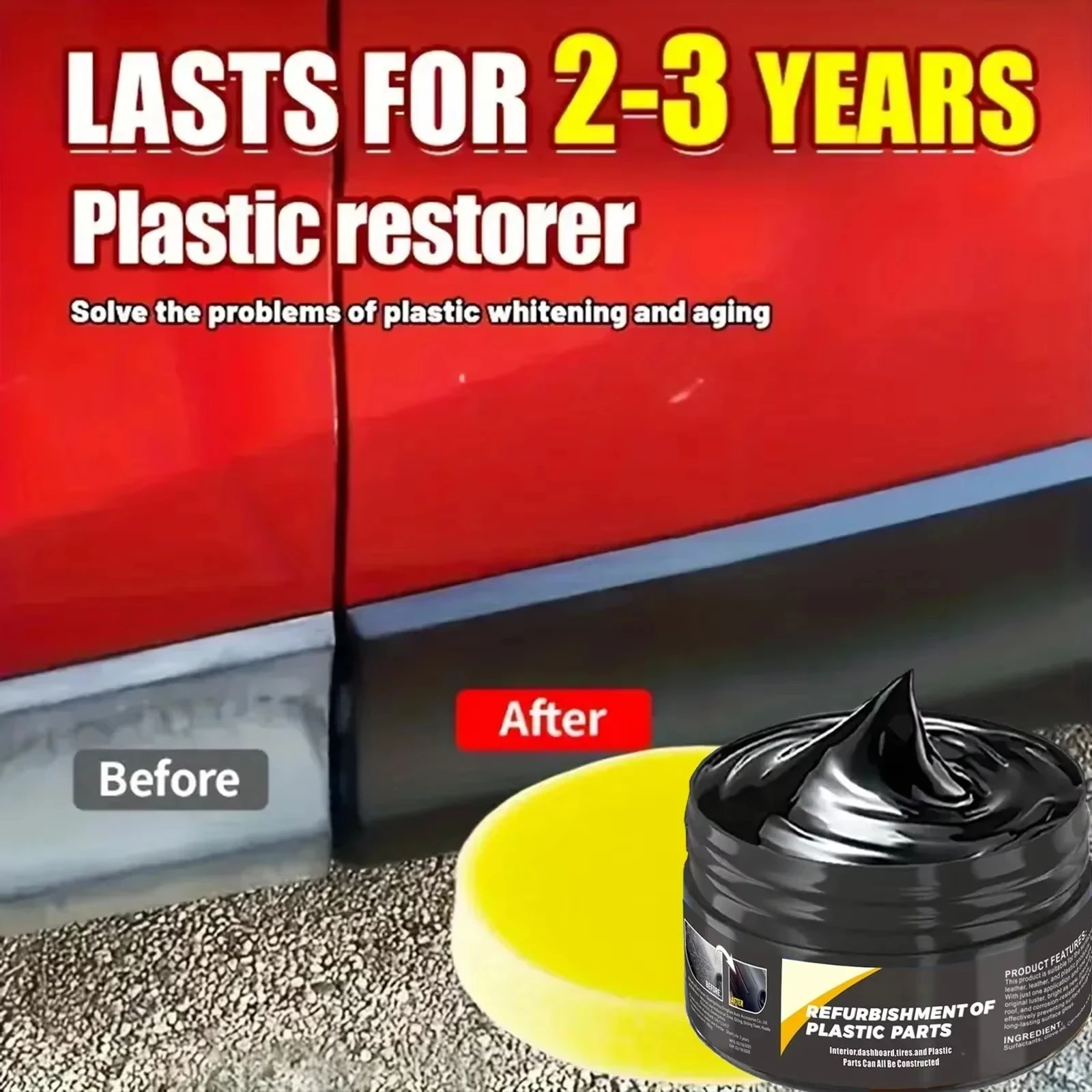 B1257 車内プラスチック革傷修復ペースト 自動車磨きワッ - Car Scratch Repair Polishing Wax Paste のレビューと価格