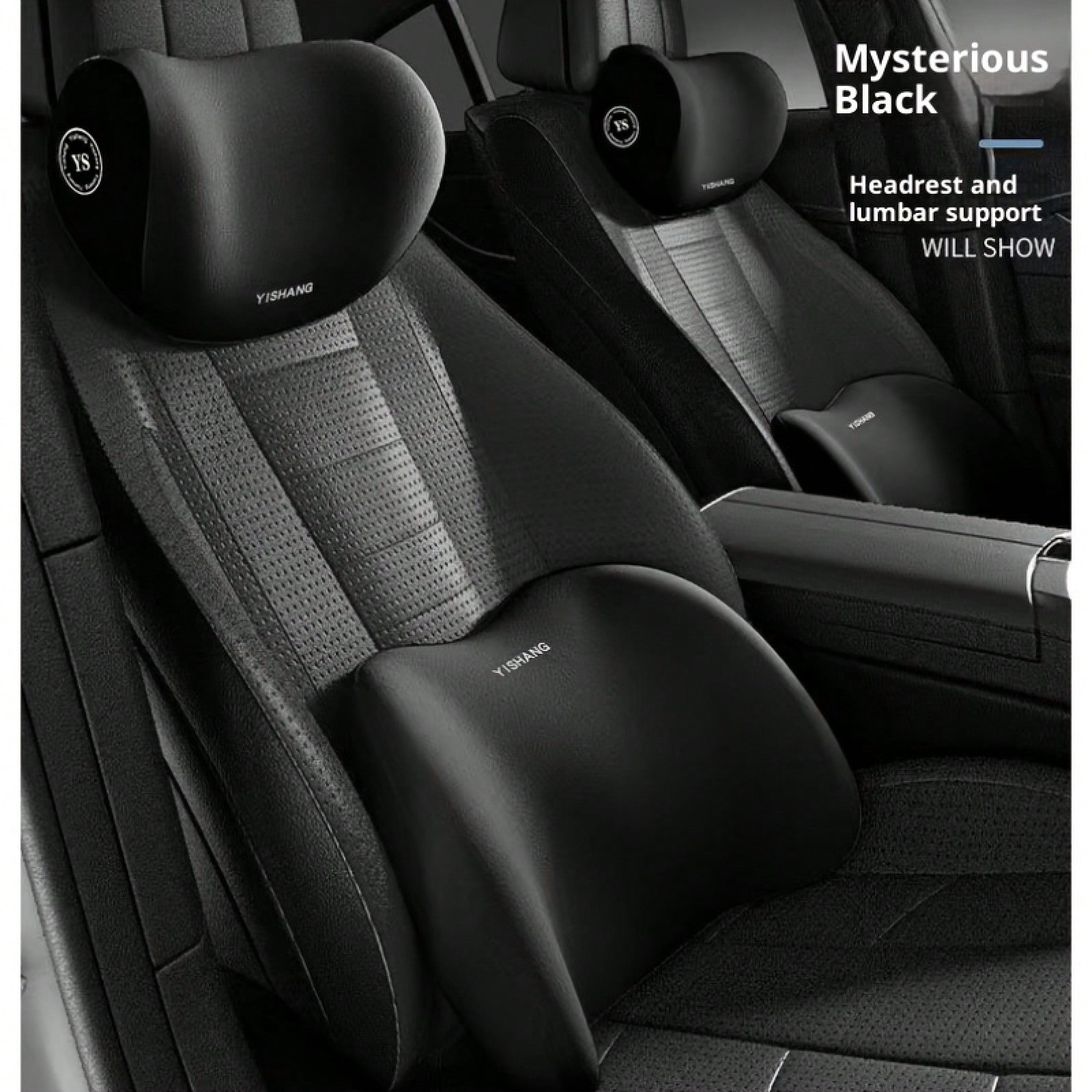 カーヘッドレスト＆ランバーサポートクッション。人間工学に基づ - Memory Foam Car Neck Pillow Lumbar Support のレビューと価格